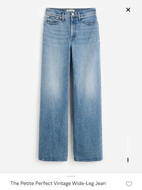 Madewell Light Blue Vintage Wide-Leg Jeans